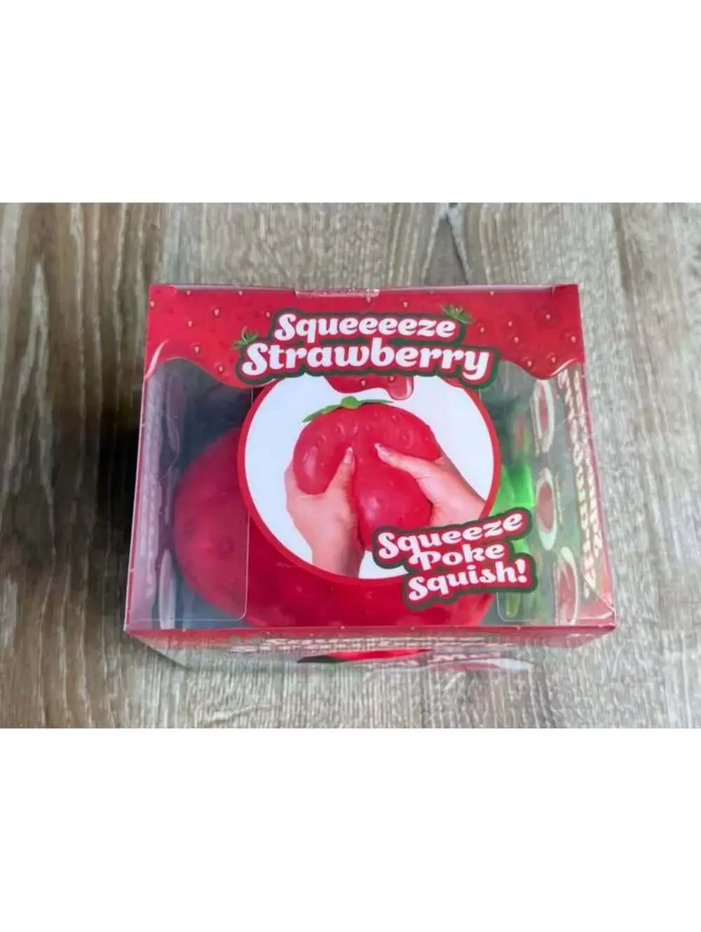 New large squeeze strawberry squishy